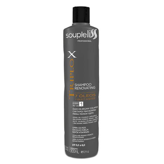 Triplo X Shampoo rinnovatore - 300 ML - Soupleliss Professional